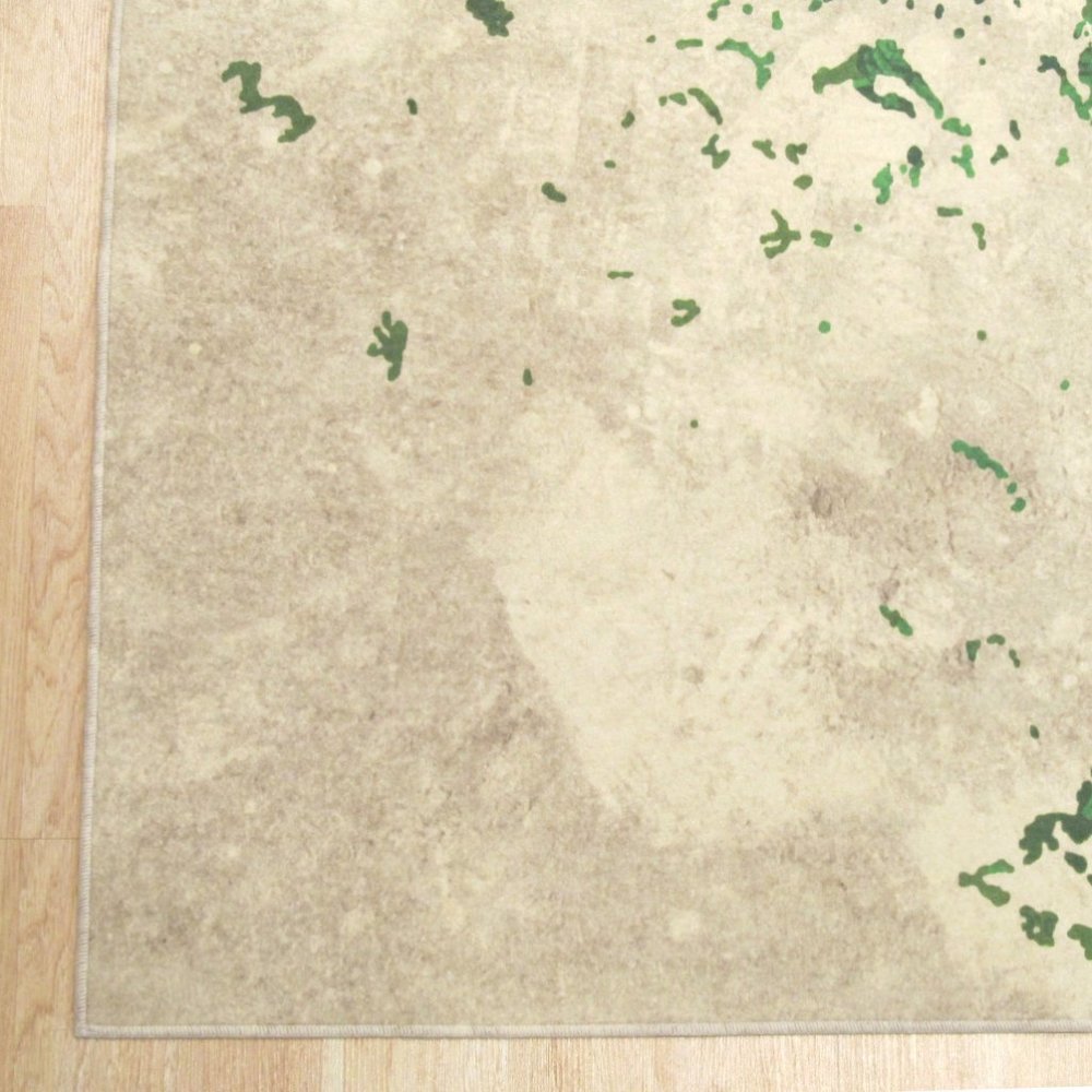 Distressed Bohemian Medallion Rug - Picture 3 of 5